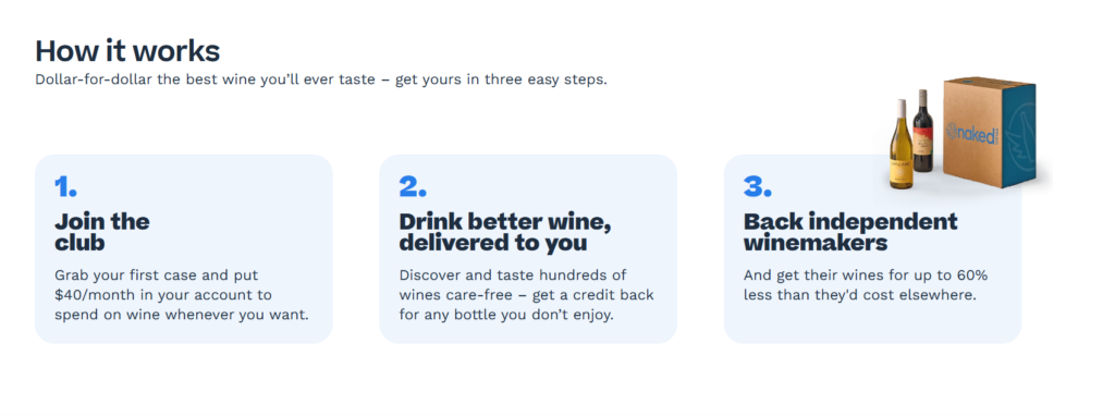 naked wines how it works