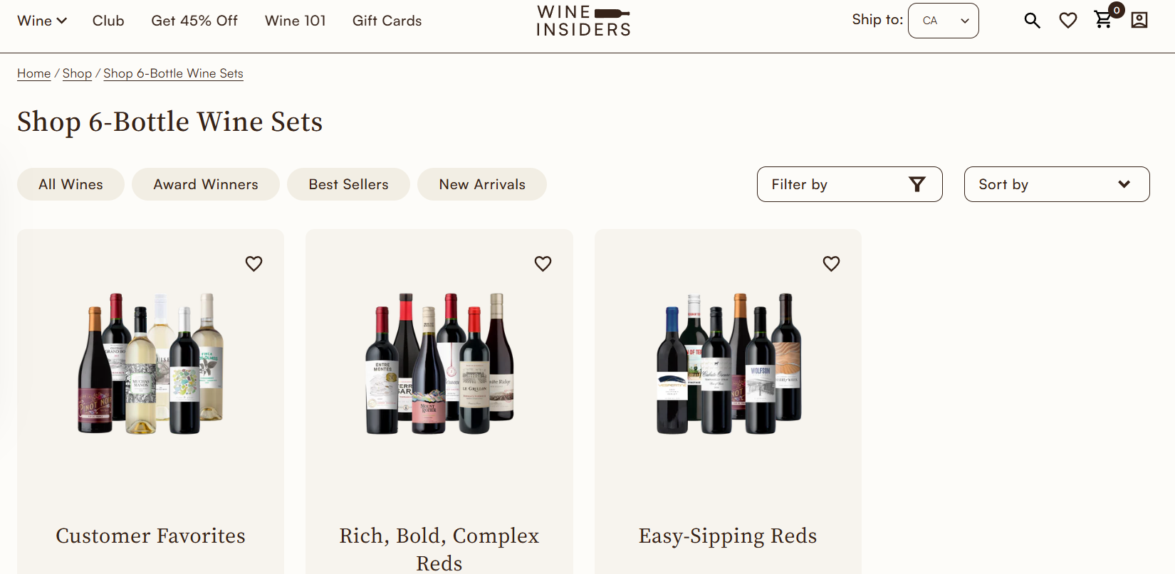 wine insider 6 wine bottle case