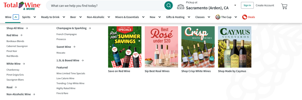 total wine and more wines
